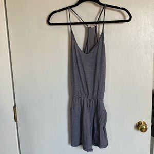 Striped romper / coverup